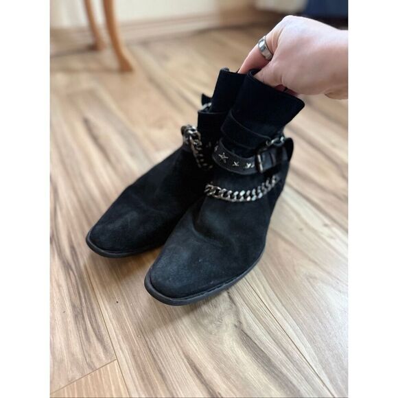 ALDO Men’s Black Suede Studded Siringo Boots Mens size 8 main image 10